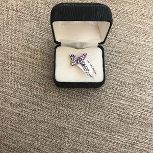 Never used . With tag . Butterfly ring